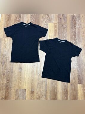 Men's Black Short Sleeve Crew Neck T-Shirt - Essential Tee